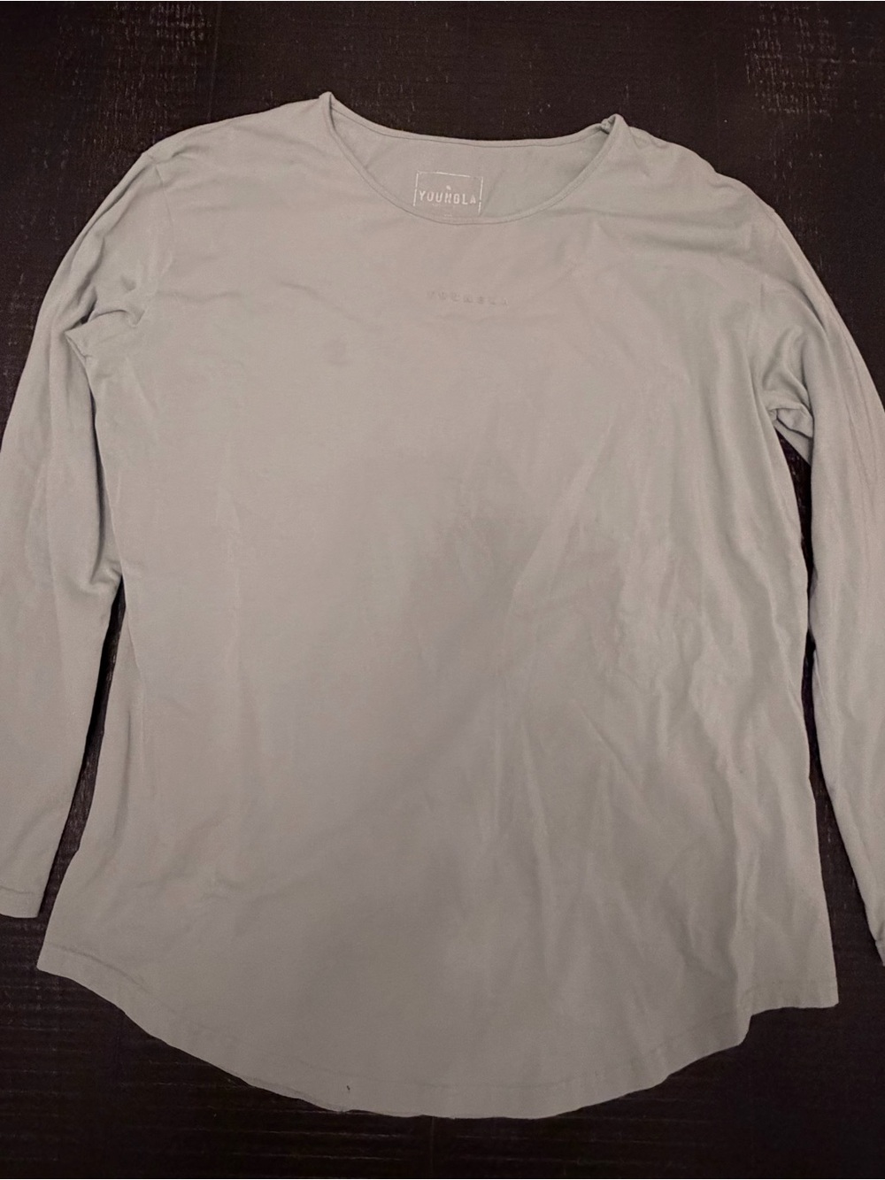 YoungLA Men's Long Sleeve Tee - Light Gray